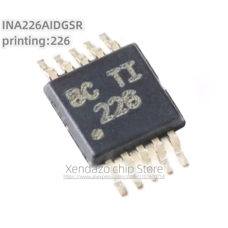 10pcs/lot INA226AIDGSR printing 226 MSOP-10 package Original genuine Bidirectional current/power monitor chip