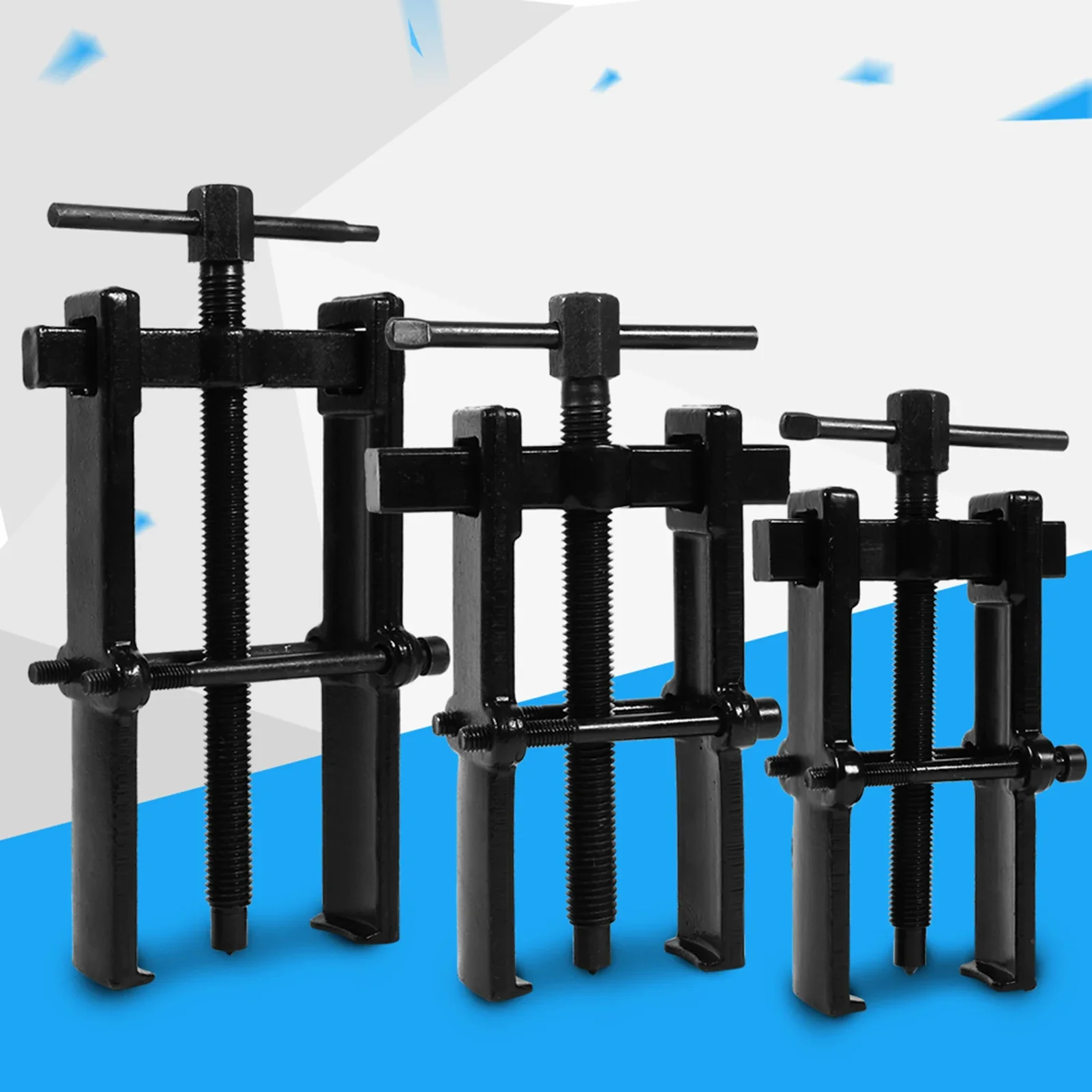 Two Jaw Twin Legs Extractor Durable Bearing Gear Puller Remover Hand Tool Carbon Steel Hand Repair Kit 2.5 3 4 6 8inch