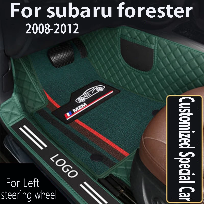 

Leather Rugs Dash Mats Car Floorliners Auto Interior Accessories Car Floor Mats For subaru forester 2008 2009 2010 2011 2012