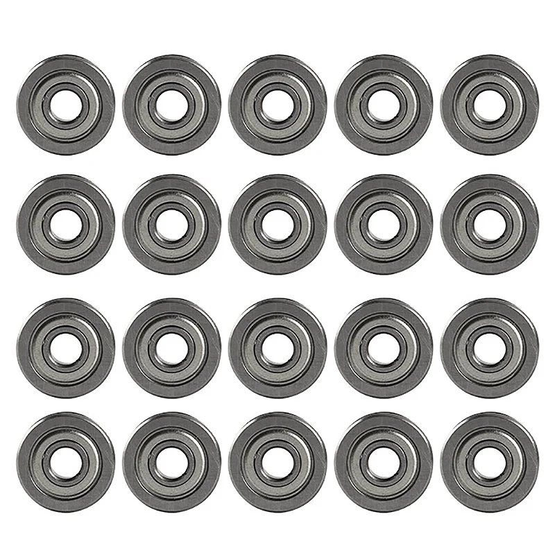 A53Q-20PCS Extruder U-Slot Pulley Ball Bearing U604ZZ For CR-10 Ender-3 3D Printer Accessories 4 X 13 X 4Mm