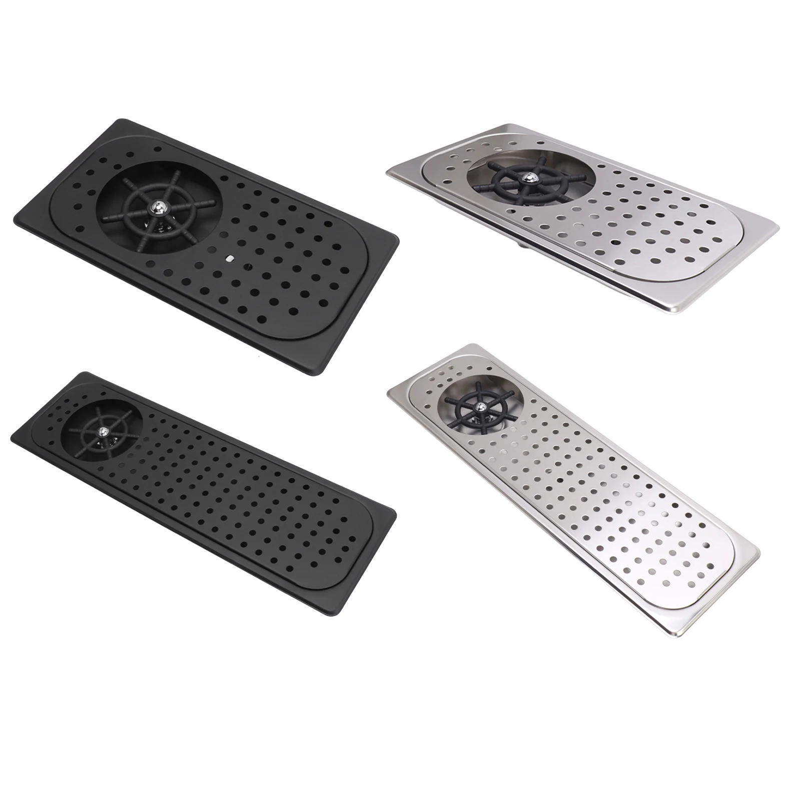Pitcher Rinser Cup Washer Glass Cleaning Rinser High Pressure Washing With Drain Drip Tray Hose for Bar Coffee Shop