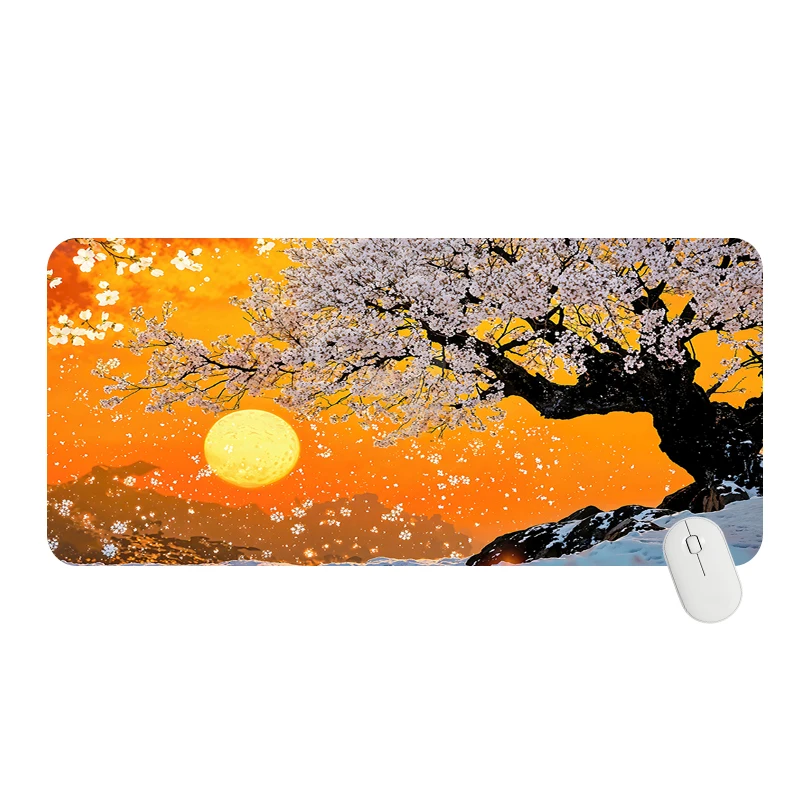 

Animation scenery luxury computer gaming mouse pad Large office accessories extended non-slip desk mat writing mat keyboard pad