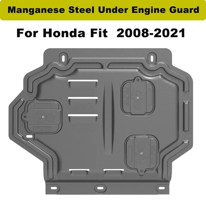 

For Honda Fit 2008-2021 Manganese Steel Under Engine Guard Protection Device Engine Bonnets Engine Shield Car Accessories.
