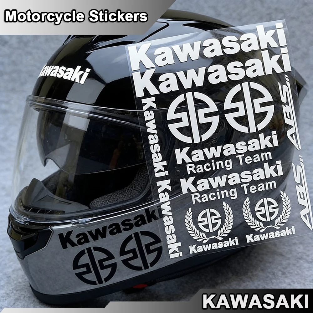

Kawasaki Emblem Decals Set High Definition Printing Waterproof Stickers for All Kawasaki Models Ninja 400 650 Z1000 Vulcan Decor