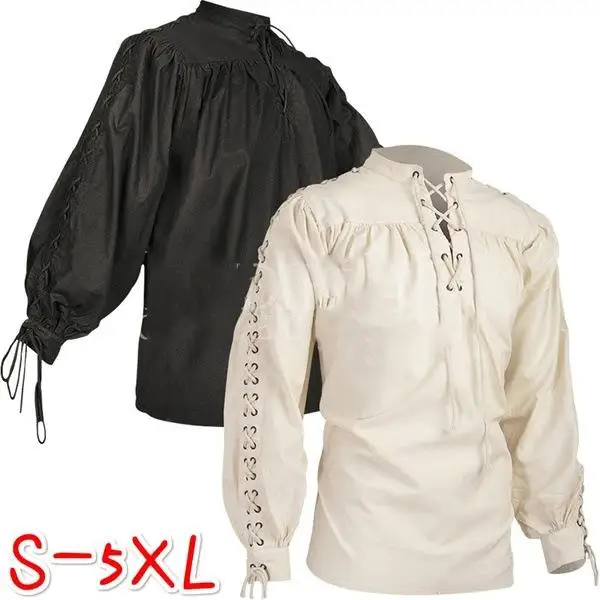

Tall Men's Bandage Long Sweed Shirt Casual Cotton Linen Blend Comfortable Fit Long Sleeve Pure Color Inner Wear Shirt