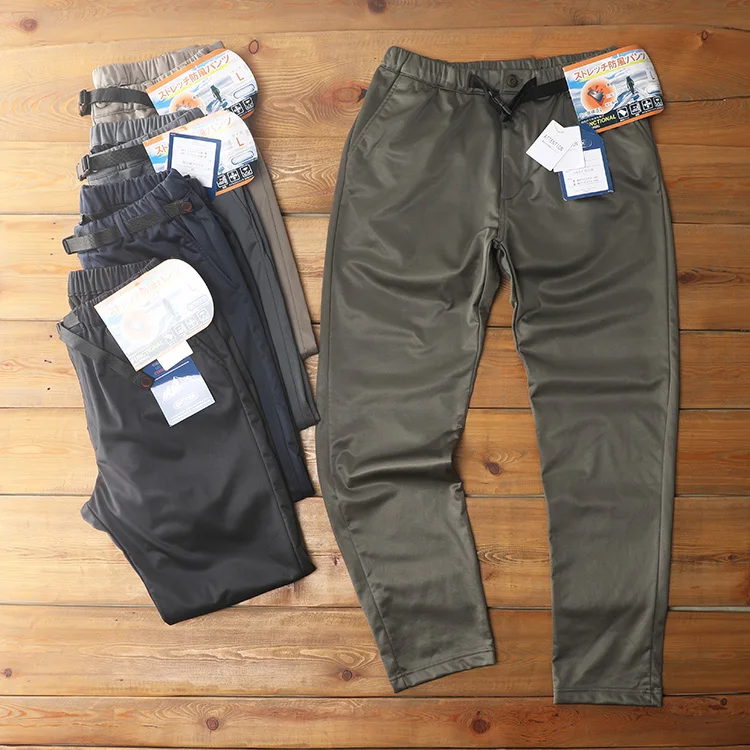 

Мужские спортивные брюки из ткани Tee-Layer Cosite с эластичным поясом, повседневные, для активного отдыха, ветрозащитные, молодежные, стильные