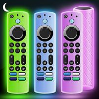  Silicone Remote Case Glow in The Dark for Firetv 4K Max (2nd)/Insignia/Pioneer/Omni (QLED) Series with Lanyard, Lightweight Ant