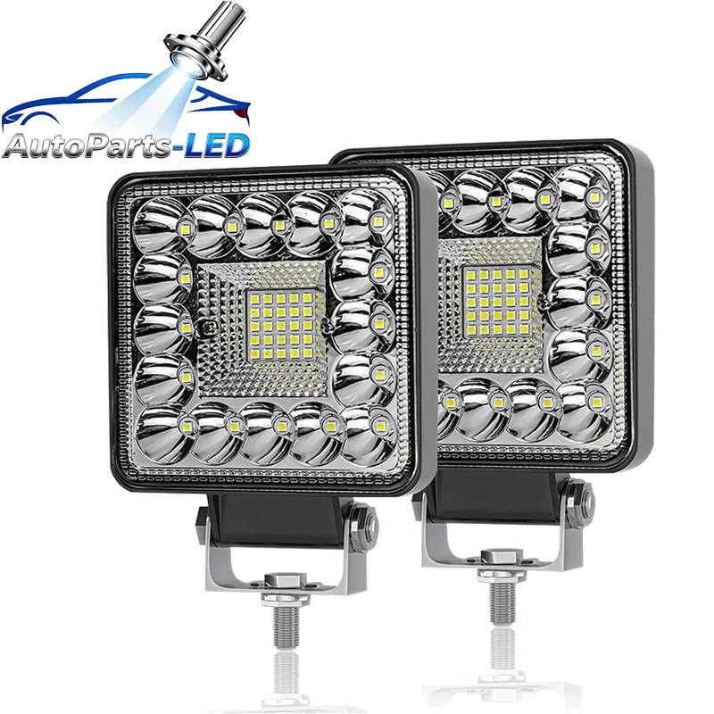 

4pcs 4Inch LED Spot Light for Truck LED Tractor Driving Light Square Work Flood Light Fog Light For SUV Golf Cart Lawn Mower