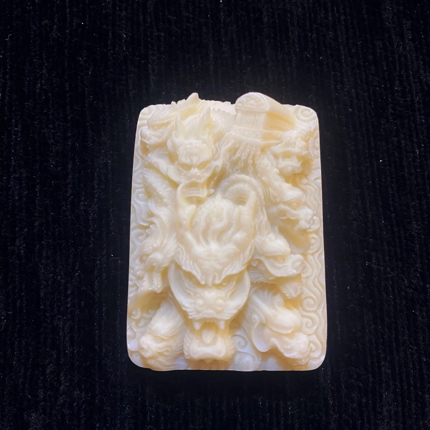 Ivory Nut Carved Full Light‑Transmitted Wenwan Craft Necklace Car Hanging Pendant Ornament