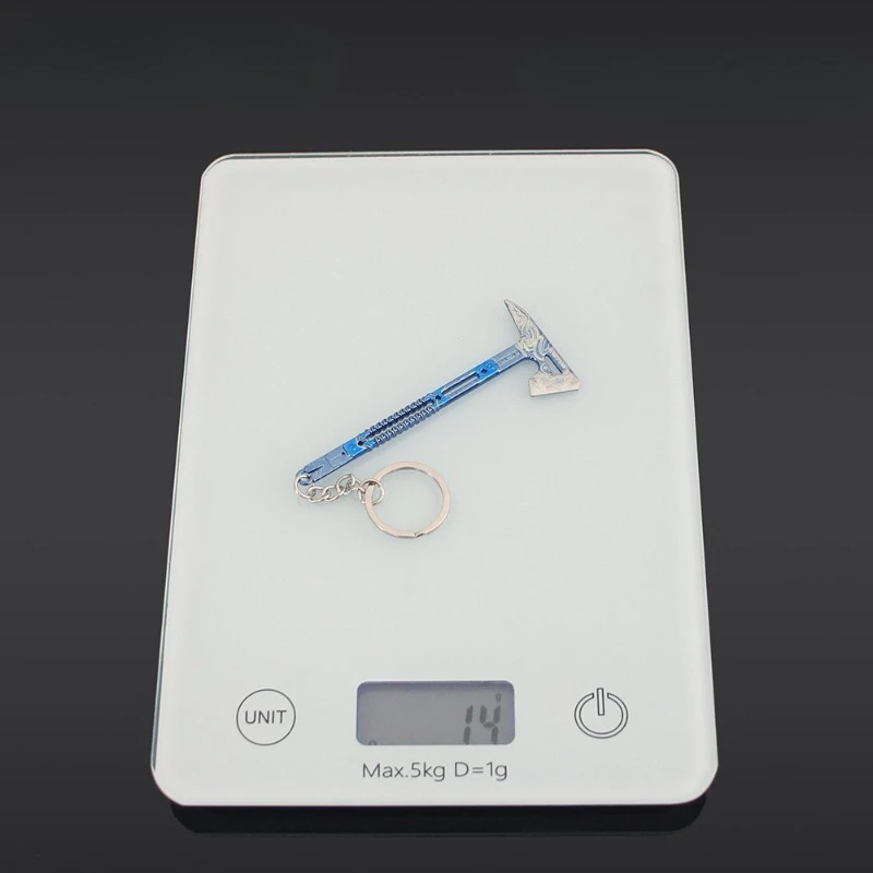 9cm/3.54in Mini Keychains Pendant Tactical Axe Delta Action Game Peripherals Weapon Props Accessories Boyfriend Gift Outdoor Toy