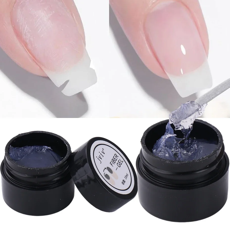 1pcs 10ml Nail Repair Gel Fiber Glass Extension Broken Nail Varnishes Gel Thicken Thin Nails Soak Off Nail Art Gel Natural Glue