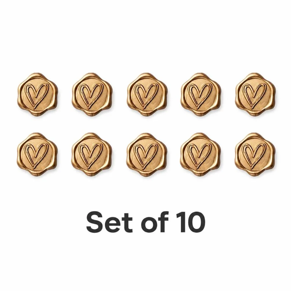 10pcs Eucalyptus Leaf Pattern Wax Seal Stickers Vintage Style Elegant Wax Stamp Stickers Self-Adhesive Envelope Seal Stickers