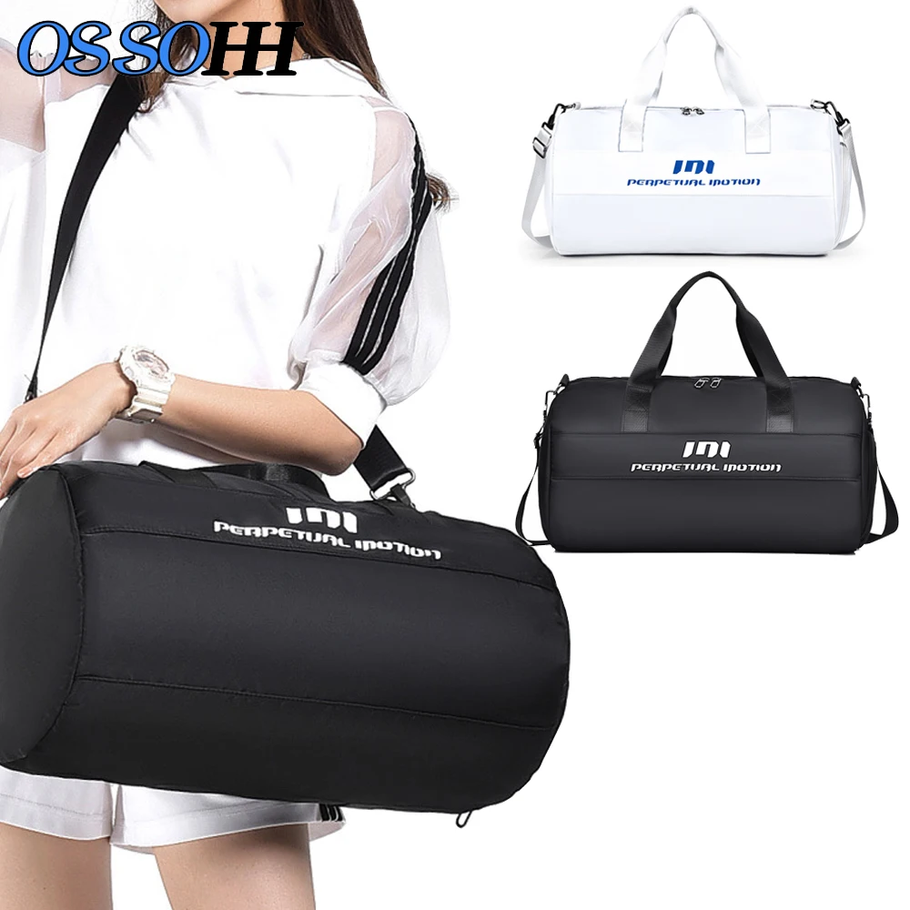 

OSSOHH 1Pcs Gym Bags for Women Men Duffle Bag with Shoe Compartment Yoga Mat Bag Sports Workout Bags Weekend Overnight Bag