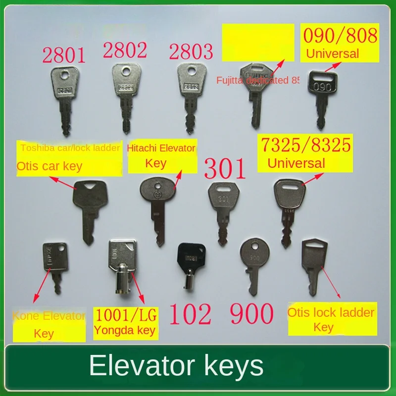 

Ключ лифта Ri Guangli Toshiba 2801 Odes 102 090 455 105, треугольный Ling