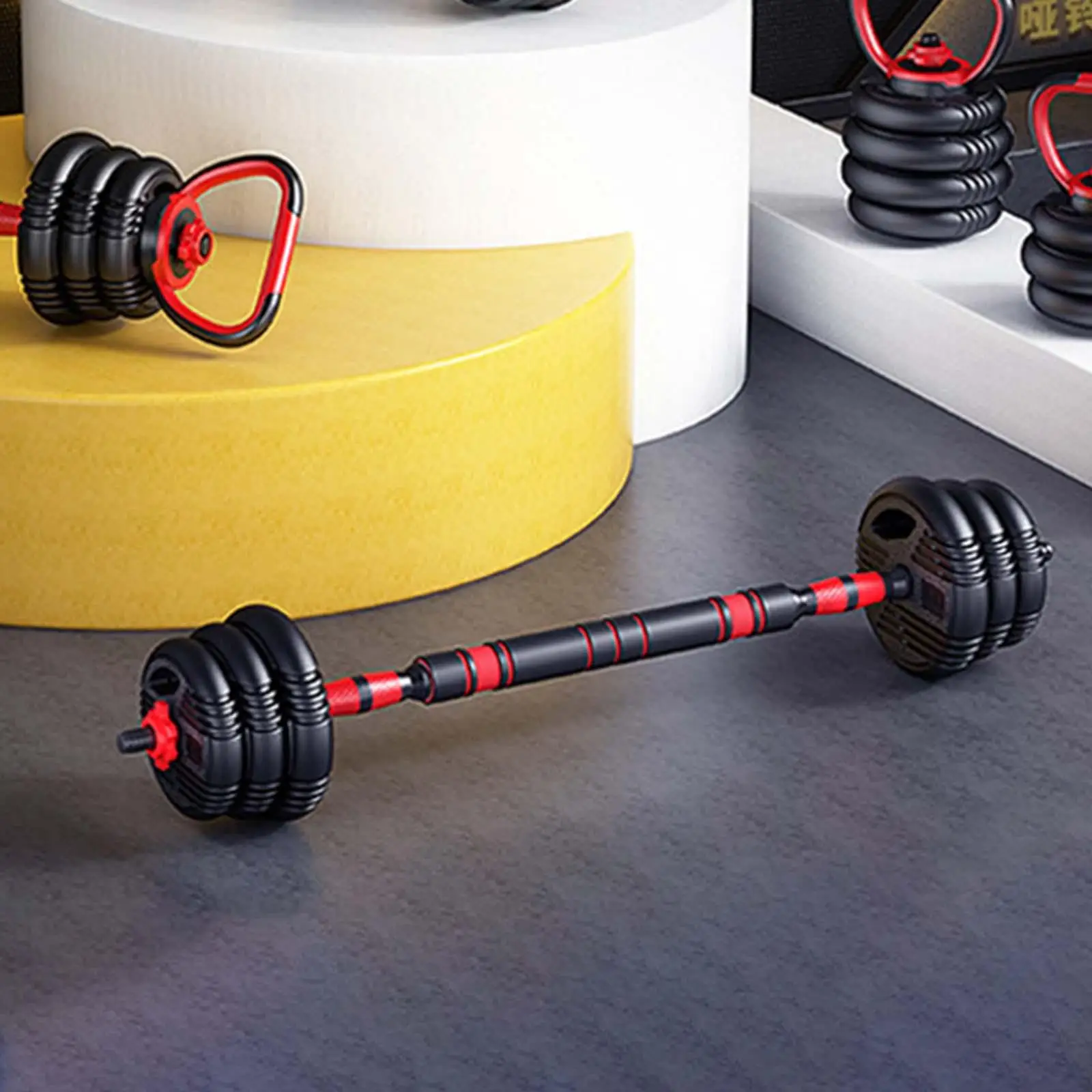 Dumbbell Extension Bar Barbell Extension Bar Durable Connector Loadable