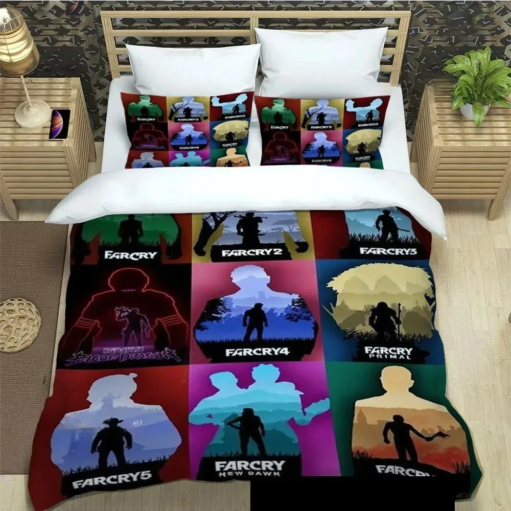 

Exquisite 3D Far Cry Wallpaper Anime Game Print Bedding Set Duvet Cover Comforter Bed Youth Girls Boys Gift