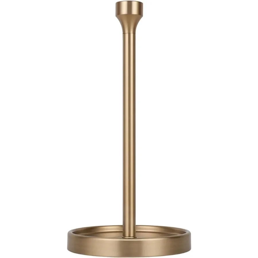 

Countertop Paper Towel Holder Modern Bell End Minimalist Design Color Warm Gold