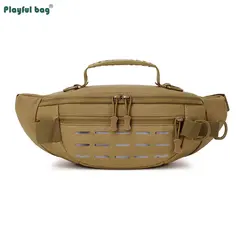 Riñonera táctica MOLLE modular camuflaje woodland resistente