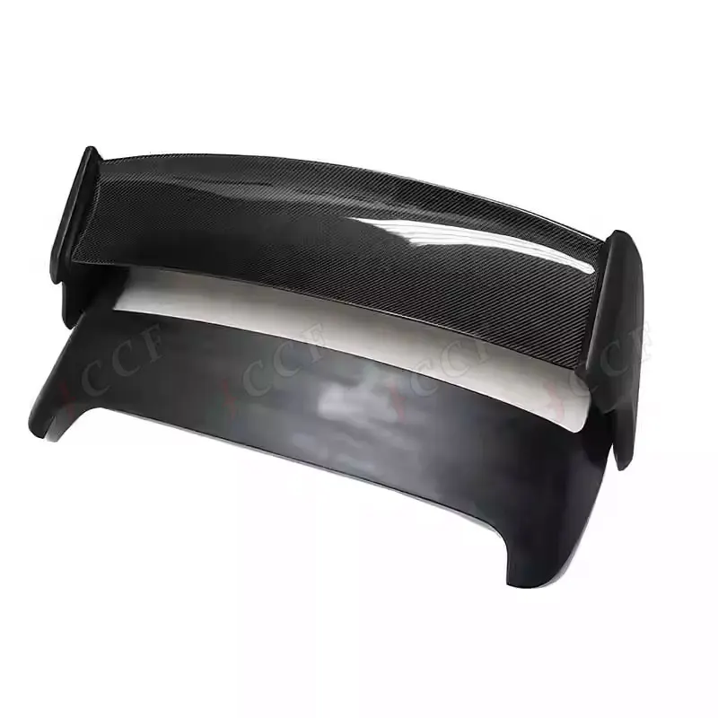 VS Style ألياف الكربون + FRP الجذع الخلفي التمهيد الشفاه الجناح مع مصباح ليد سقف المفسد لسوبارو امبريزا WRX STI