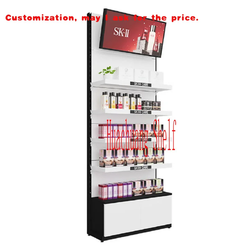 custom.Heavy Duty Double-Sided Retail Shelving Supermarket Grocery Cosmetic Display and Convenience Store Rack Shelves