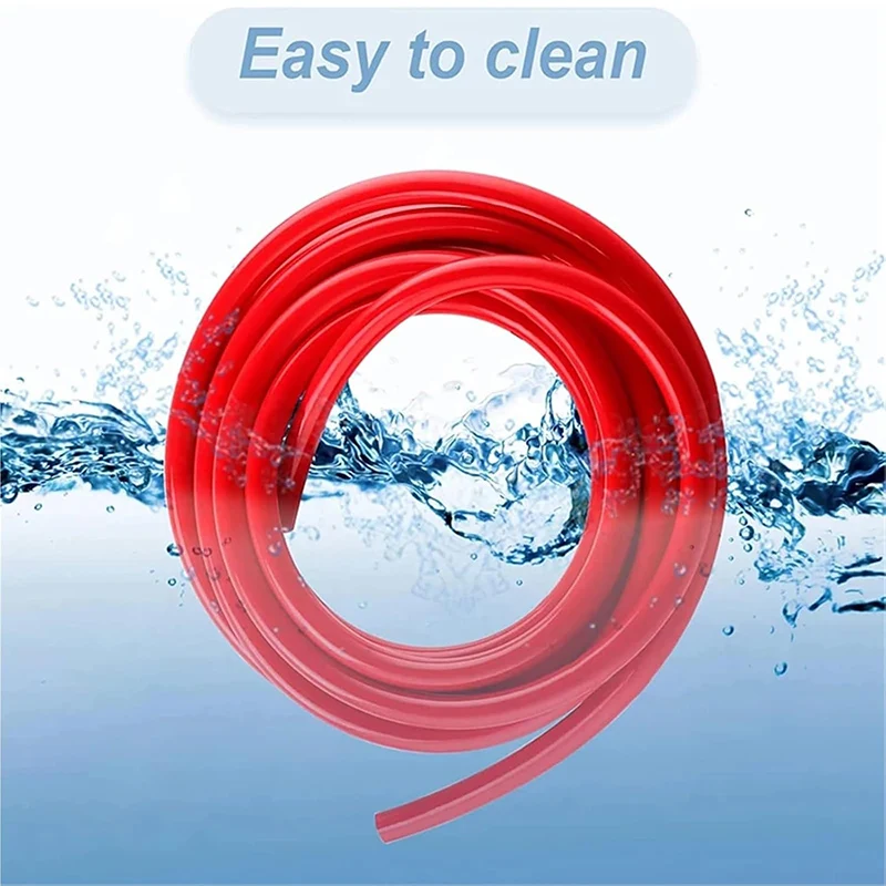 3M Beer Co2 Gas Line Kit, PVC Co2 Hose & 4Pcs Hose Clamp, 5/16’’ID Co2 Dispensing Tube, Beer Keg Line for Home Brewing, Beer Keg view 6