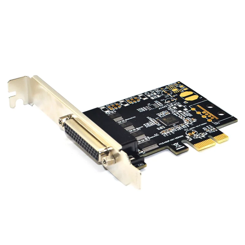 

5X PCI-E Карта последовательного порта Pcie к 4 последовательных порта RS232 9-контактная 4-портовая плата расширения промышленного управления AX99100 с кабелем