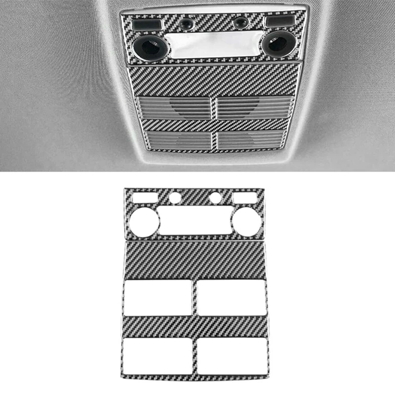 

Для BMW 5 серии E60 2004-2007 углеродное волокно автомобильные задние фары на крышу отделка лампа для чтения панель аксессуары для интерьера