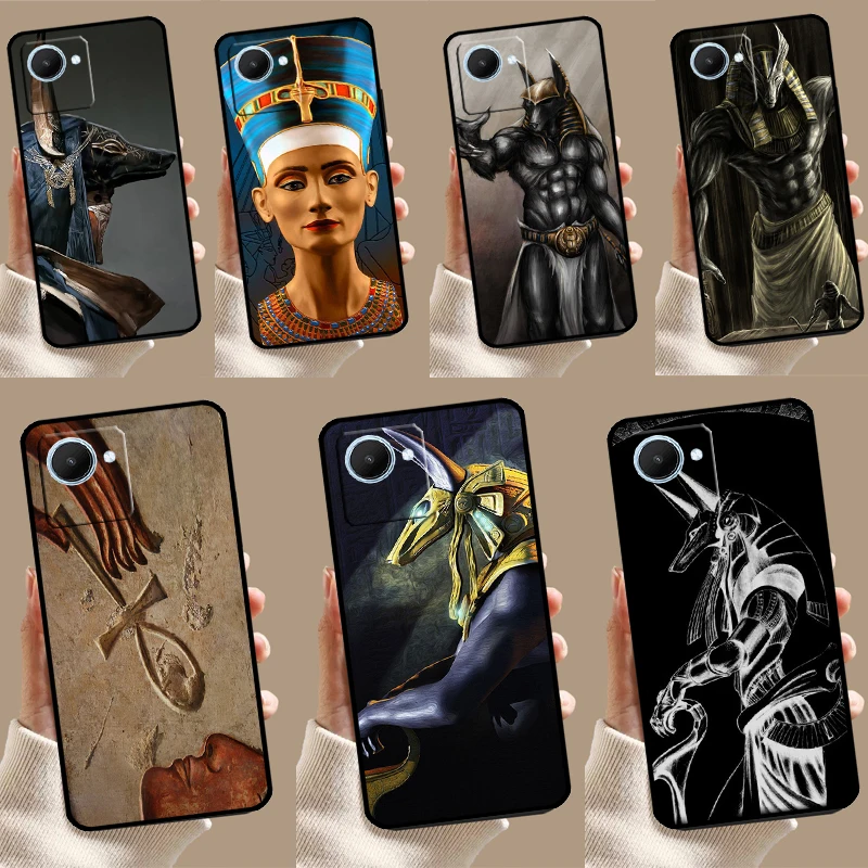 이집트 네페르티티 아누비스 앙크 리얼미 GT 네오 5 6 9 10 11 12 프로 플러스 C11 C25 C21Y C30 C31 C33 C35 C51 C53 C55 C67 케이스