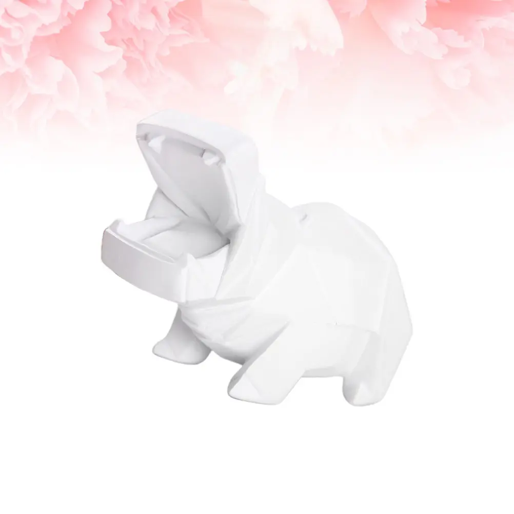 Cute Hippo Saving Box Piggy Bank for Children Money Storage Desktop Ornament Stylish Household Decoration Gift for Family