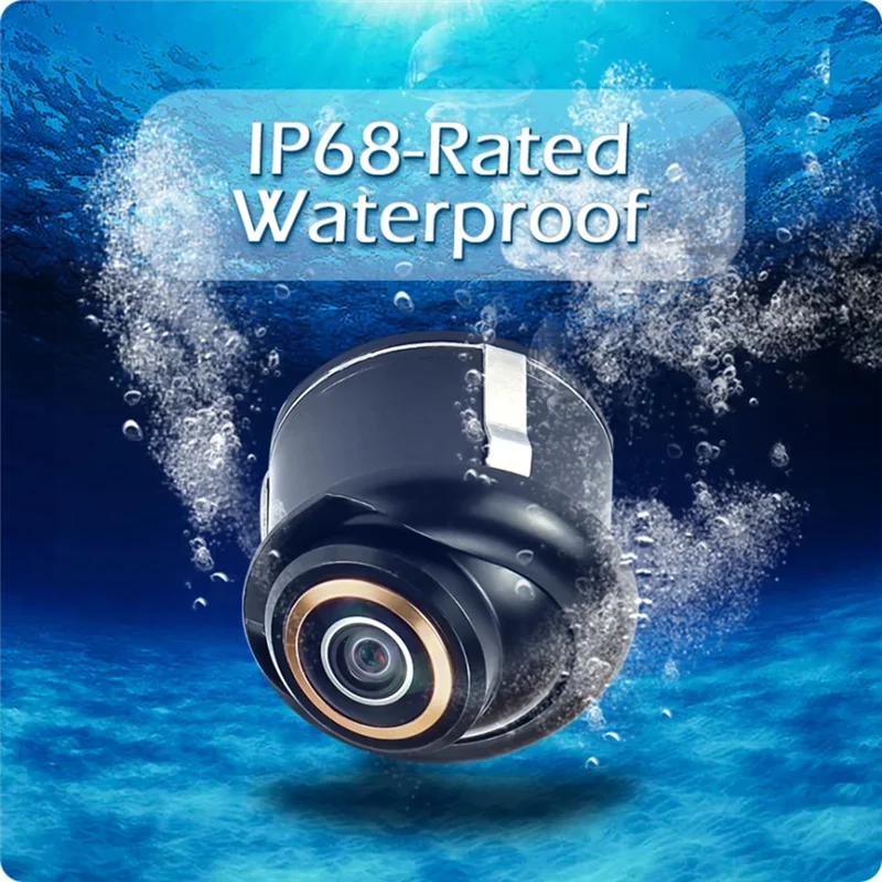 Y22A-Reversing Fisheye Camera 170° 1920 X 1080P For Car AHD CBVS 720P Metal Body Lens Black Rear View Reversing Camera Durable (