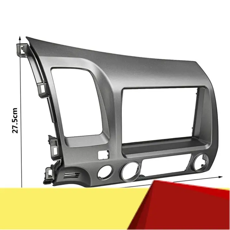 

Car Radio Fascia Trim Kit, 2 Din Dash Panel DVD Frame Install Kit For Honda Civic 2008 2009 2010 2011-M53K