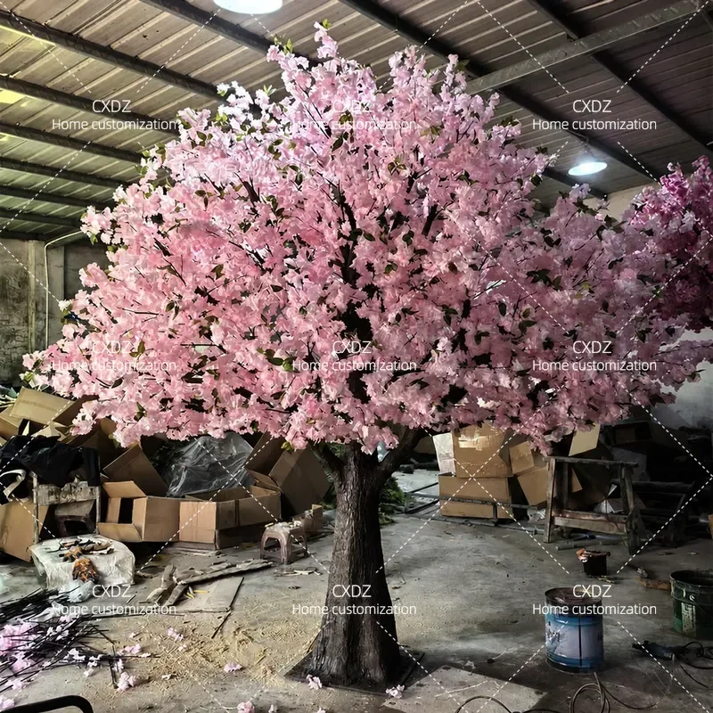 Simulation cherry blossom tree wedding festival layout simulation tree hotel shopping mall indoor and outdoor decoration