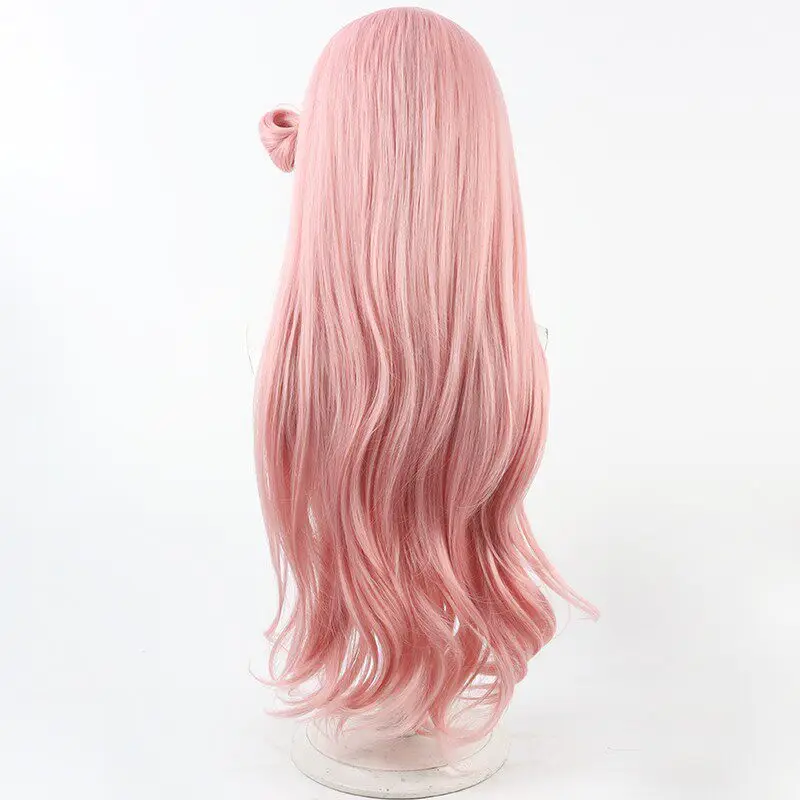 Game Akiyama Mizuki Cosplay Wig Amia Pink Long Curly Cosplay Hair For Comicon Party Adult Women Men