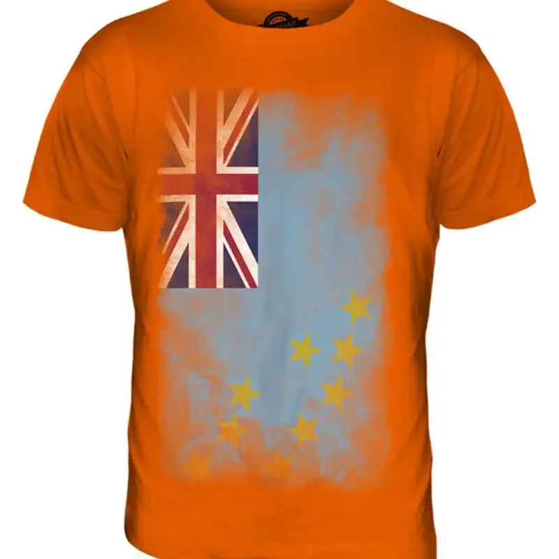 TUVALU VERBLICHEN FLAGGE HERREN T-SHIRT TEE SHIRT XS S M L XL 2XL 3XL 4XL 5XL