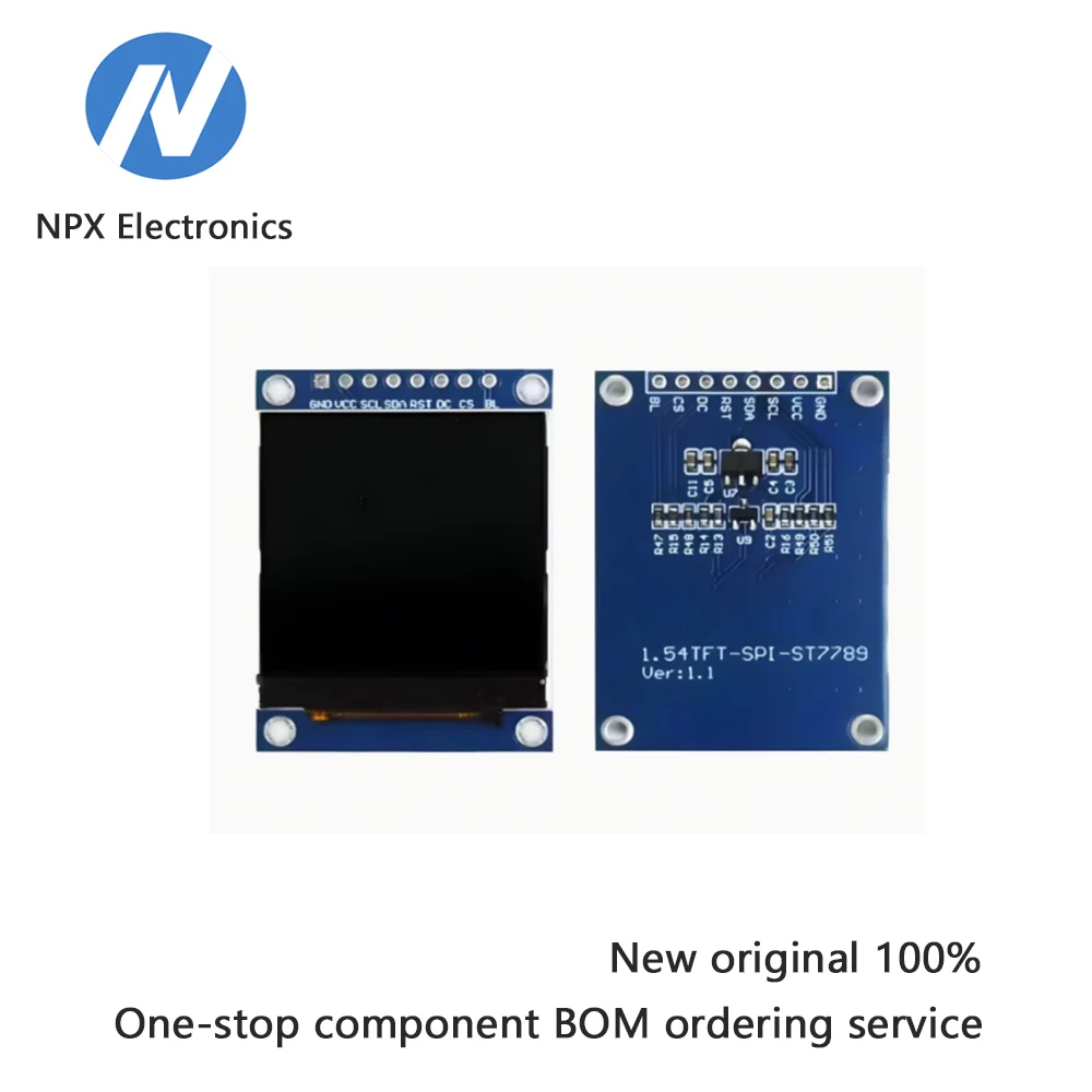 

1,54-дюймовый TFT ЖК-экран с дисплеем ST7789, небольшой экран 240*240 пикселей, цветной ЖК-экран SPI с полным обзором