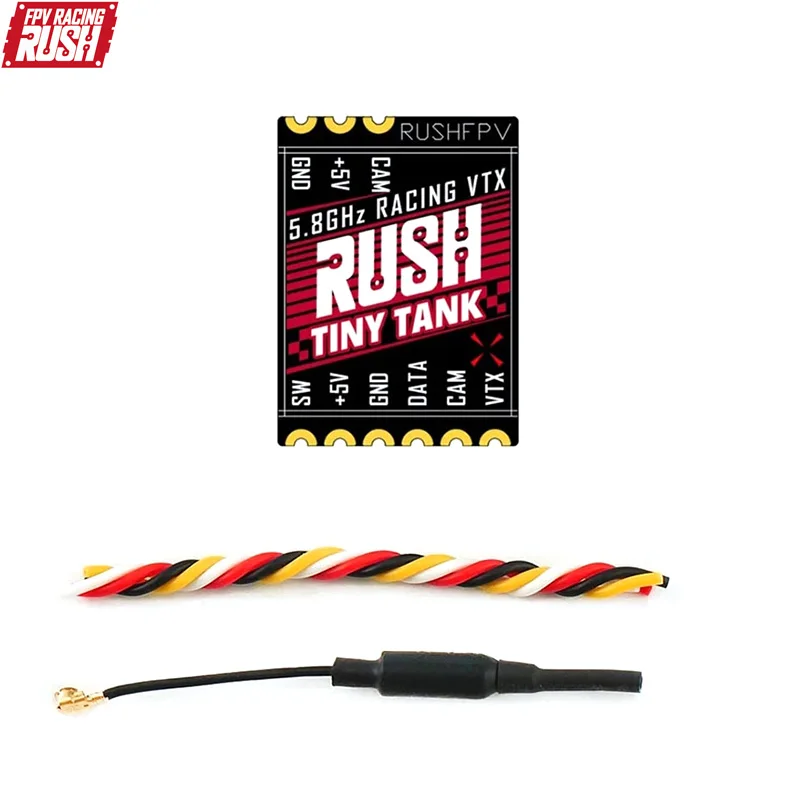 RUSH TINY 탱크 나노 VTX 송신기, LED 확장 보드 포함, 5V 입력, FPV 레이싱 이쑤시개 Whoop, 48CH, 350mW