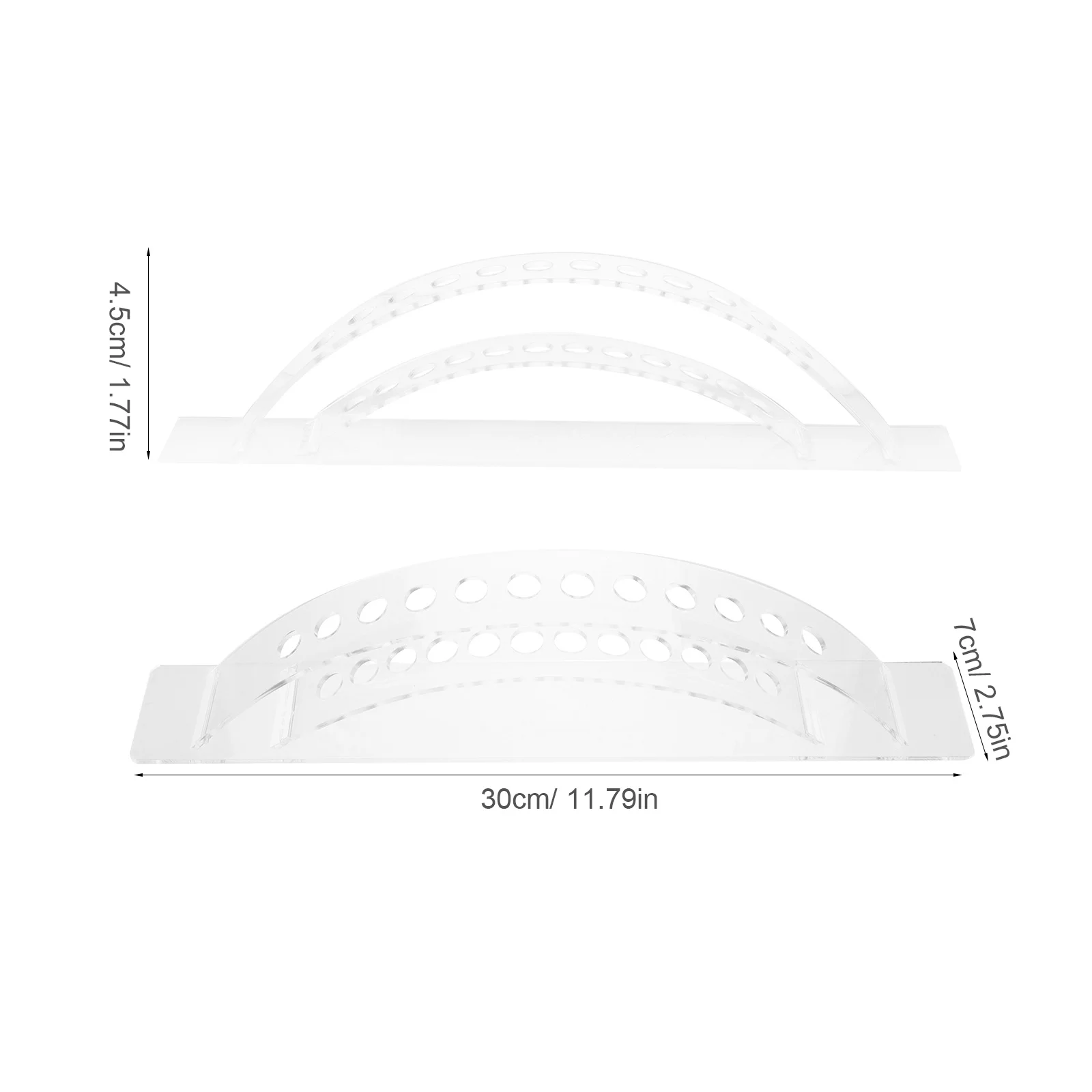 حامل القلم الرصاص للمكتب الاكريليك الحاجب القلم حامل فرشاة للمكياج المنظم القلم رف شاشة الغرور تخزين حامل القلم الرصاص #4