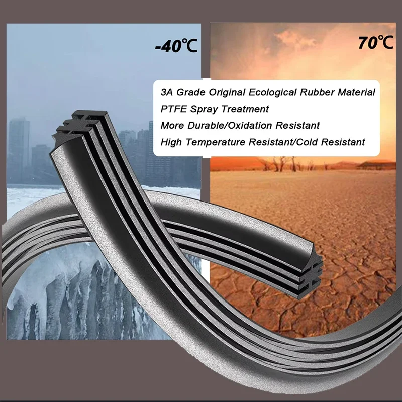 VW T-Roc 2017-2024（2023、2022、2021、2020）用フロントワイパーブレードセット、フロントガラス/ウィンドスクリーン/ウィンドウ用レインブラシ、26インチ+20インチ