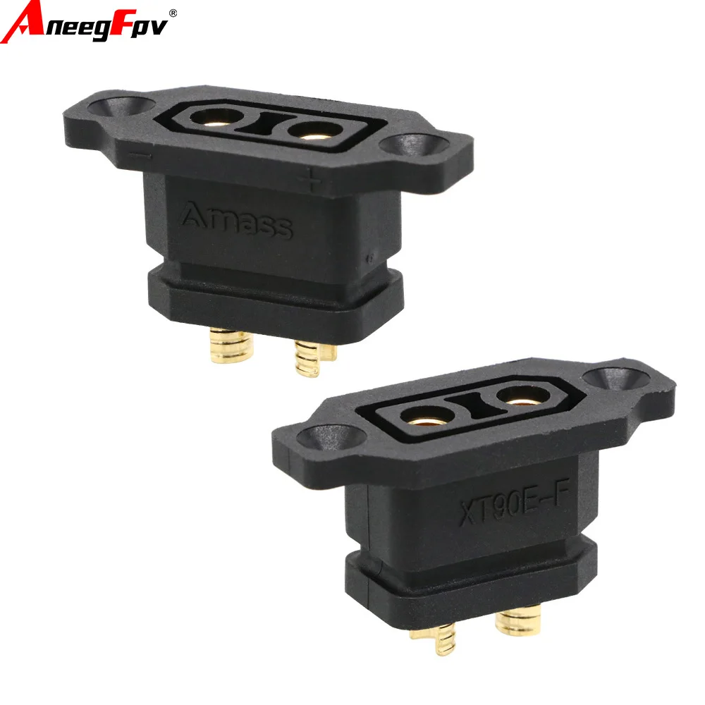 1 / 2 /5 pièces Amass XT90E-F connecteur de batterie XT90E prise femelle plaqué or XT90 connecteur montable prise jaune/noir