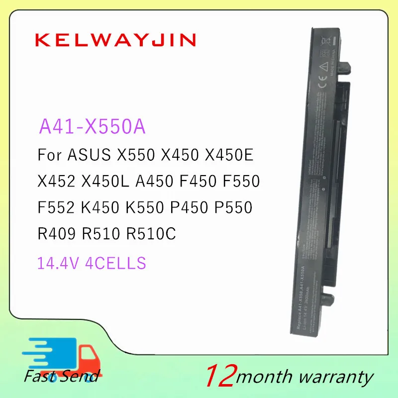 A41-X550A Laptop Battery For ASUS X550 X550C X550B X550V X550D X550C X550CA X550CC X550CL X450 X450C X450CA  X450CC X450CP