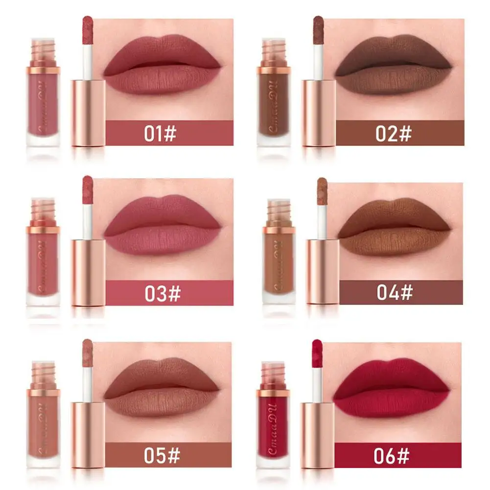 1pcs Waterproof Matte Velvet Lip Glaze Moisturizing Long Lasting Non-stick Cup Not Easy To Fade Lip Gloss Lipstick Makeup