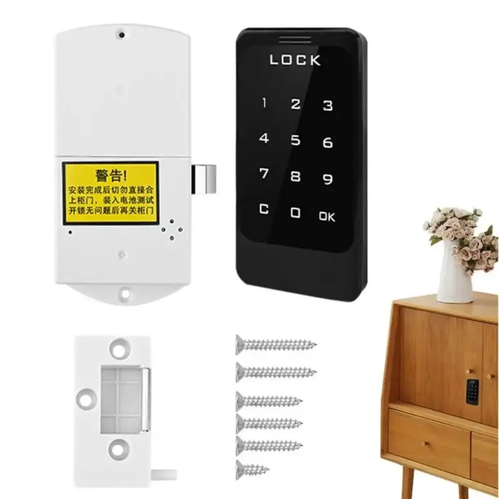 Keyless Digital Cabinet Locks Battery Powered Access Control Combination Lock Multifunctional Password Door Locks Home Security
