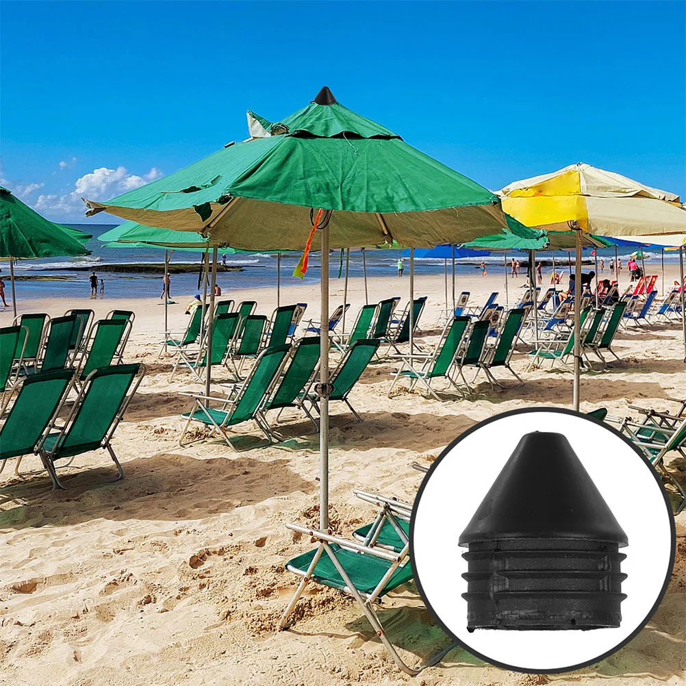 

2pcs Patio Umbrella Replacement End Caps Easy Install Pp Material Reusable Outdoor Umbrella Repair Parts For Roman Style