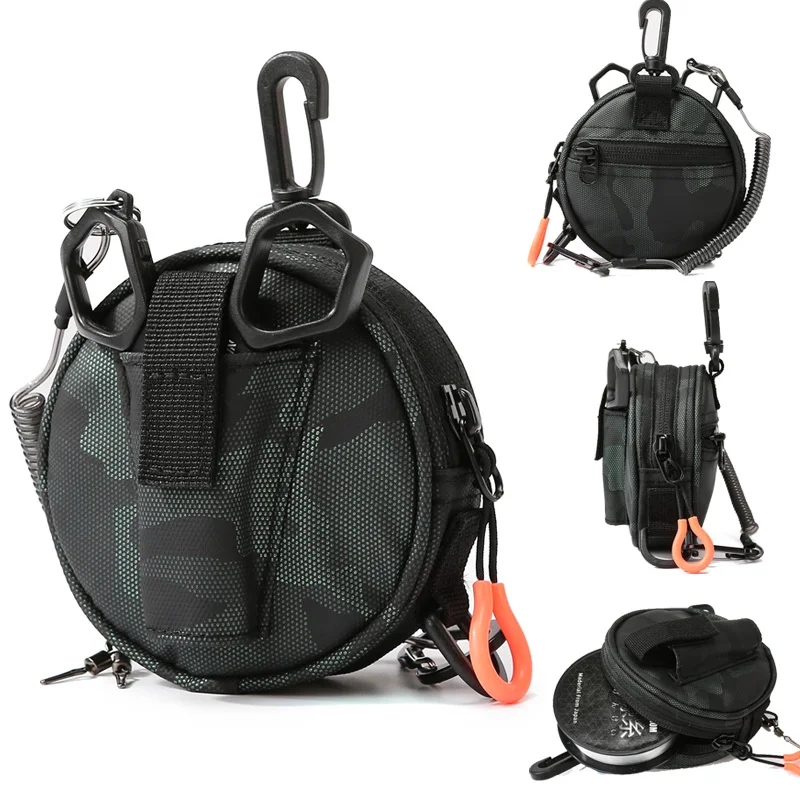 Bolsa táctica Molle, bolsa colgante para sedal de pesca con soporte para alicates de señuelo, Mini billetera, paquete de llaves para tarjetas, monedero para acampar, caminata y cazar