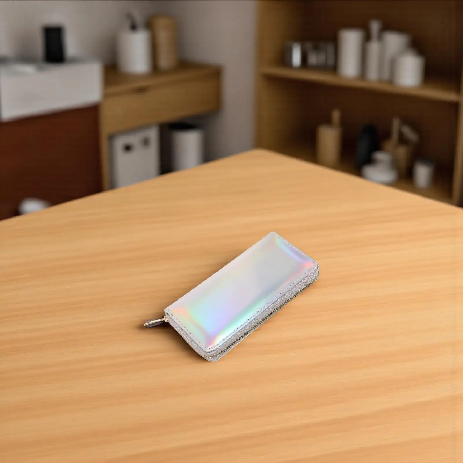 

Laser for Women Sparking Sequins Wallet Slim Long Purse Zippered Coin Pocket Clutch Bag Shiny Evening Wallet Cellphone Holder