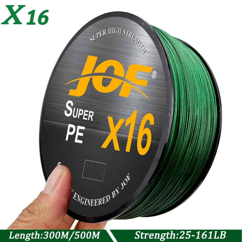 

X16 Strong Fishing Line 300/500m 16Strands Holloween Braided PE Wire Multifilament Fishing Line Carp Fly Fishing Wire 25-161LBS