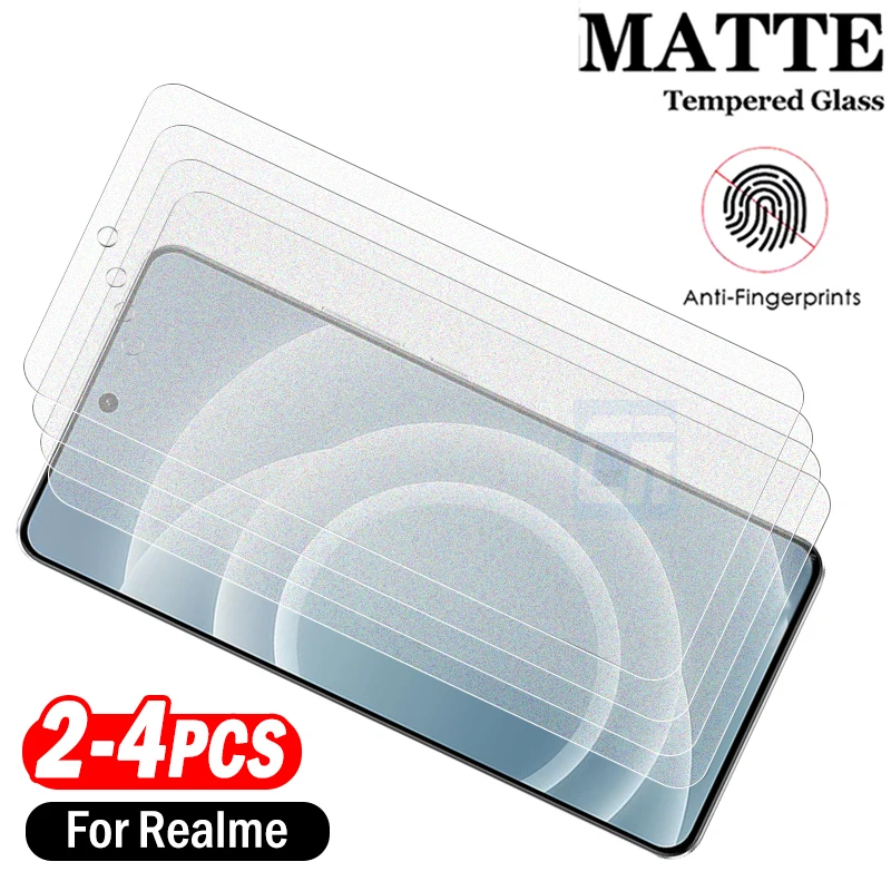 

2/3/4Piece Anti-Glare Frosted Protective Film for Realme Neo7 Turbo 7SE 7X Screen Protector for Realme 10 9 Pro+ GT Master Glass