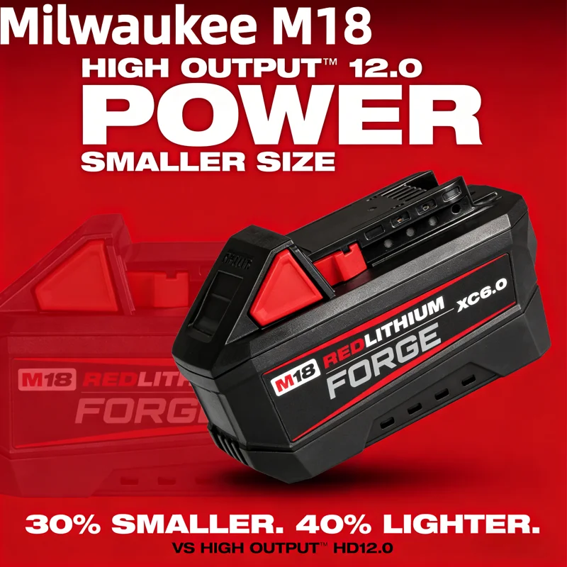 

For Milwaukee M18 Angle grinder Power Tool Battery,Charger,18V 8Ah,48-11-1815 48-11-1860,Built-in 18650 Battery Long Cycle Life