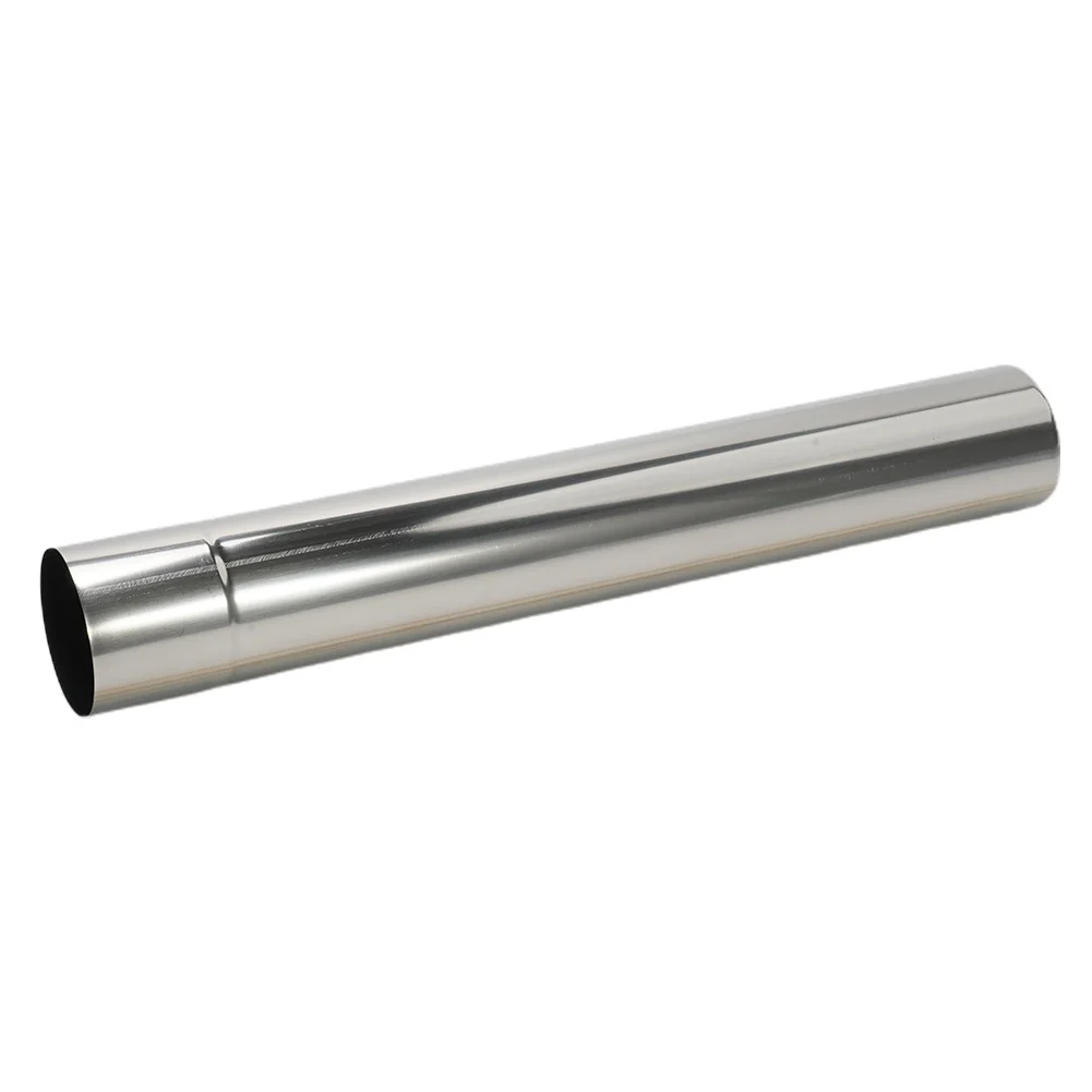 1pc Stainless Steel Chimney Gas Water Heater Exhaust Pipe For Home/outdoor Camping Wood Stove 30/40cm Diameter 6cm Silver