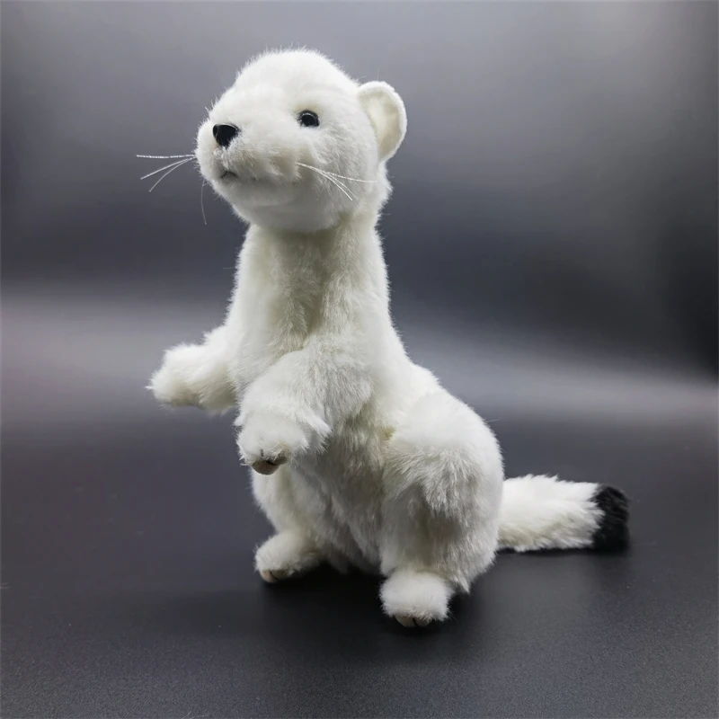 フェレット　ぬいぐるみ　ハンドメイド　一点物 フェレット高忠実度かわいいミンクイタチぬいぐるみリアルな動物